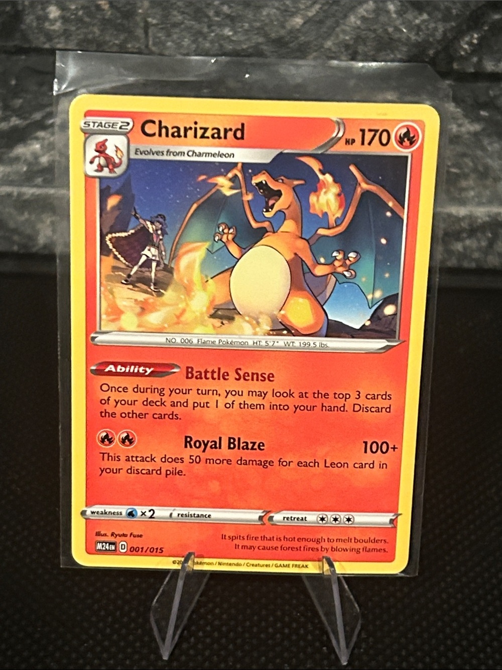 Pokemon Charizard 001/015 McDonalds Card 2024 M/NM